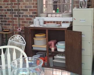 Vintage Wrought Iron Patio Dining Set
