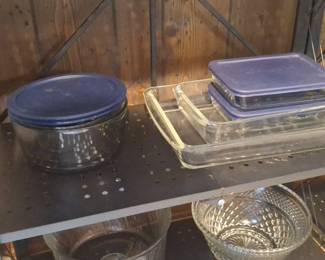 Pyrex Cobalt Blue Glass Baking Dishes and Storage Container