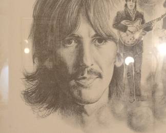 1976 Apple Arts Ltd. The Beatles Pencil-Style Lithograph by Gary Saderup