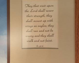 Isaiah 40:31 Eagle Inspirational Framed Print by Ted Blaylock
