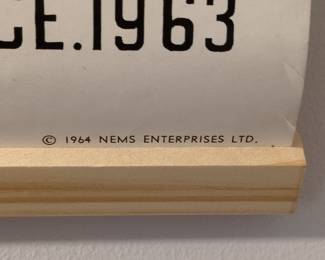 1964 The Beatles London Palladium Royal Command Performance Poster