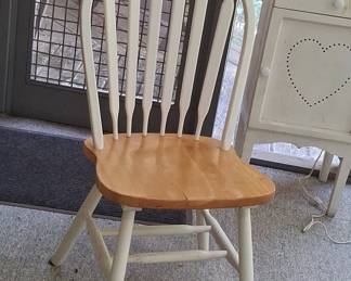 Farmhouse Style Glass Top Dining Set with Spindle Back Chairs