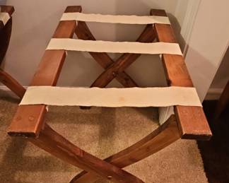 Vintage Wooden Luggage Rack