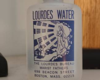 Vintage Lourdes Water Bottle - Marist Fathers