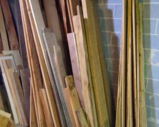 Assorted Reclaimed and Raw Lumber Stock