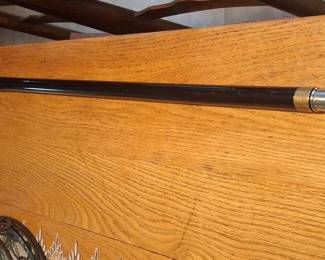 Vintage Silver-Plated Dog Head Walking Stick