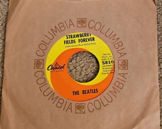 The Beatles Strawberry Fields Forever / Penny Lane 45 RPM Record