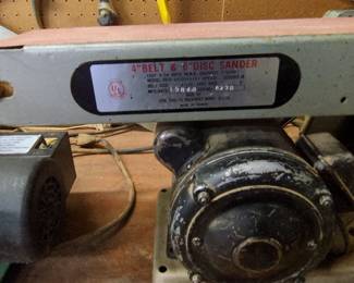 King Feng Fu Machinery 4-inch Belt and 6-inch Disc Sander