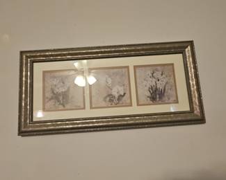 Cheri Blum Floral Triptych Framed Print