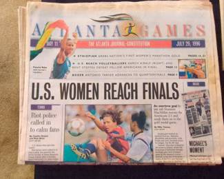 Atlanta Journal-Constitution July 29, 1996 Newspaper - U.S. Women Reach Finals