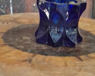 Studio Nova Cobalt Blue Crystal Votive Holder