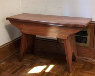Handmade Walnut Shaker Bench