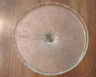 Jeanette Harp Pattern Cake Stand