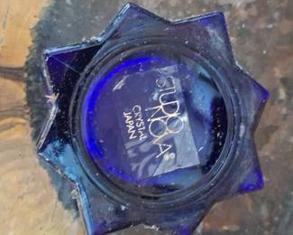 Studio Nova Cobalt Blue Crystal Votive Holder