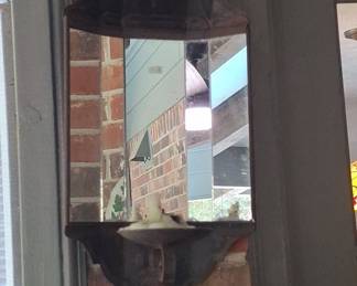 Vintage Homco Wall Sconce Mirror with Candle Shelf
