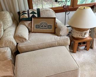 Ethan Allen Chair/Ottoman