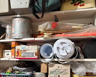 Lots of fishing supplies