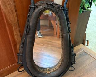 Vintage Horse Collar Mirror