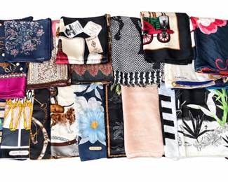 Designer Silk Scarf Collection – Salvatore Ferragamo, Longchamp, Carlisle, Pendleton & More