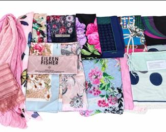 Designer Scarf Collection – Eileen Fisher, Françoise Guérin Paris, Floral Silk Scarves & More