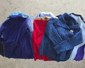 Huge Designer Sweater Collection – Carrig Donn, Pendleton, Carlisle, TOG Shop, Talbots & Lauren
