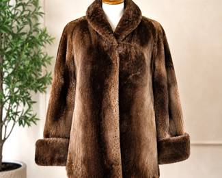 uxurious Vintage Sheared Beaver Fur Coat – Incredibly Soft