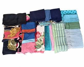 Colorful Designer Scarf Collection – Silk, Floral, Paisley, Solid & Patterned Fashion Scarves