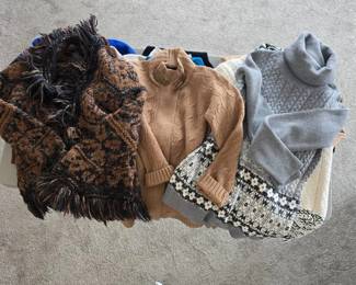 Designer Sweater Collection – Escada, Peruvian Connection, Talbots, Lauren & Soft Surroundings
