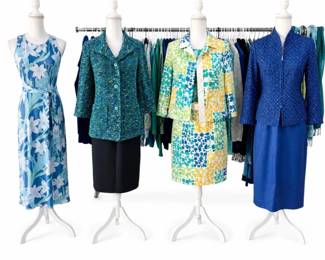 The Grand Blue & Green Collection – St. John, Carlisle, Cashmere & Designer Wardrobe