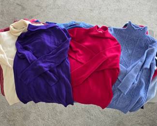Huge Designer Sweater Collection – Preston & York, Hania, Leon Levin, Talbots & More