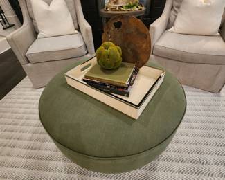 Upholstered Round Ottoman
