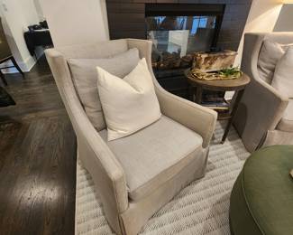 Lee Industries Modern Wingback Chair (pair available)