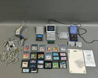 Lot 35: 2002 Nintendo Game Boy Advance Accessories and Games