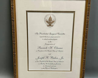 Lot 28: 2009 Official President Inauguration Obama and Biden  