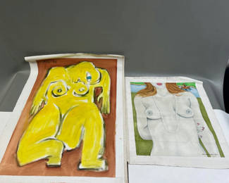 Lot 9: Signed Rossi d Providence Oil Paintings on Canvas 