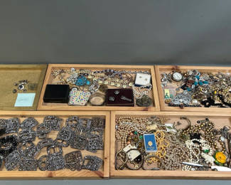Lot 33: Sterling and Costume Jewelry 