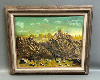 Lot 15: Signed Impressionist Landscape Painting 