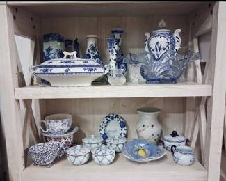 Blue and White