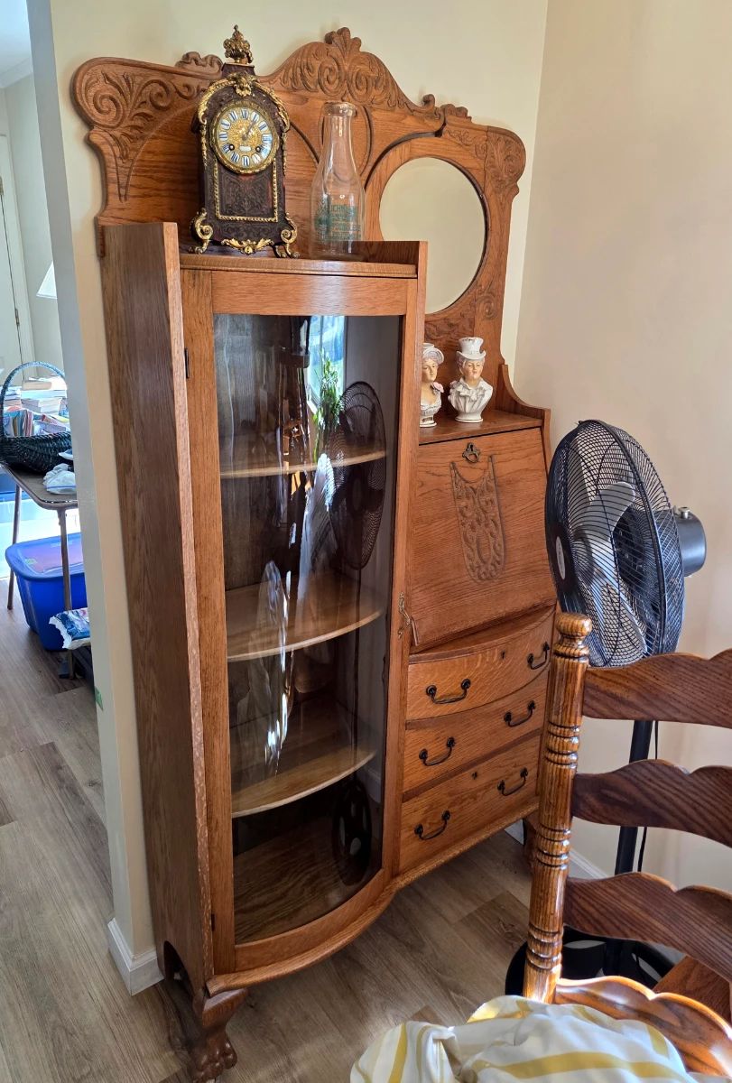 Beautiful 19thc Victorian Side by Side Secretary
