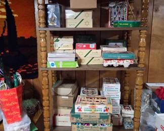 Lots of boxes of Vintage Christmas Ornaments