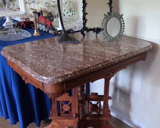 Antique Victorian Marble top table