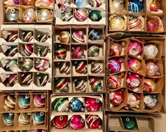 This is just some of the many boxes of Vintage Ornaments