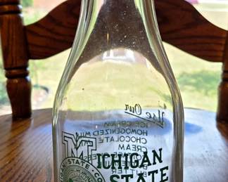 Mich State College Milk Bottle