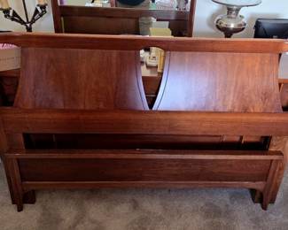 Nice MCM Kent Coffey Perspecta Curved Bed Frame Full size-Queen