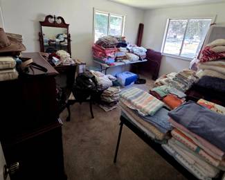 Lots of Bed Linens, Bathroom towels and more