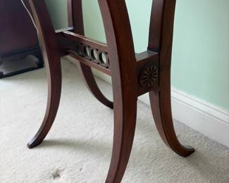 Pair of Empire Style Mahogany Side Table