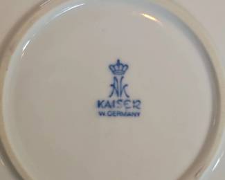 Kaiser W. Germany Porcelain Serving Platter with Birds and Flowers