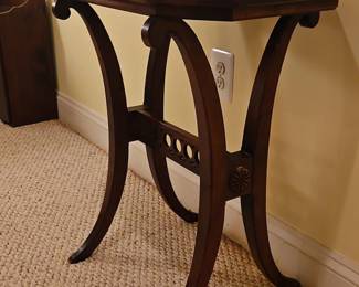 Pair of Empire Style Mahogany Side Table