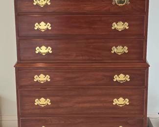 HenkelHarris Wild Black Cherry Highboy Dresser