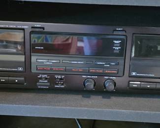 Kenwood Stereo Double Cassette Deck KXW
